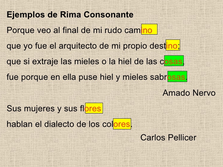 Diferencia Entre Rima Consonante Y Asonante Diferenciando