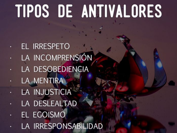 Diferencia Entre Antivalores Y Valores Diferenciando 8413