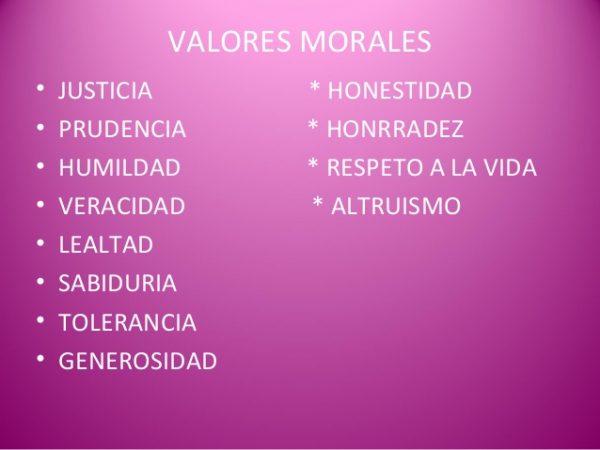 50 Ejemplos De Valores Morales Y éticos Diferenciando 7184