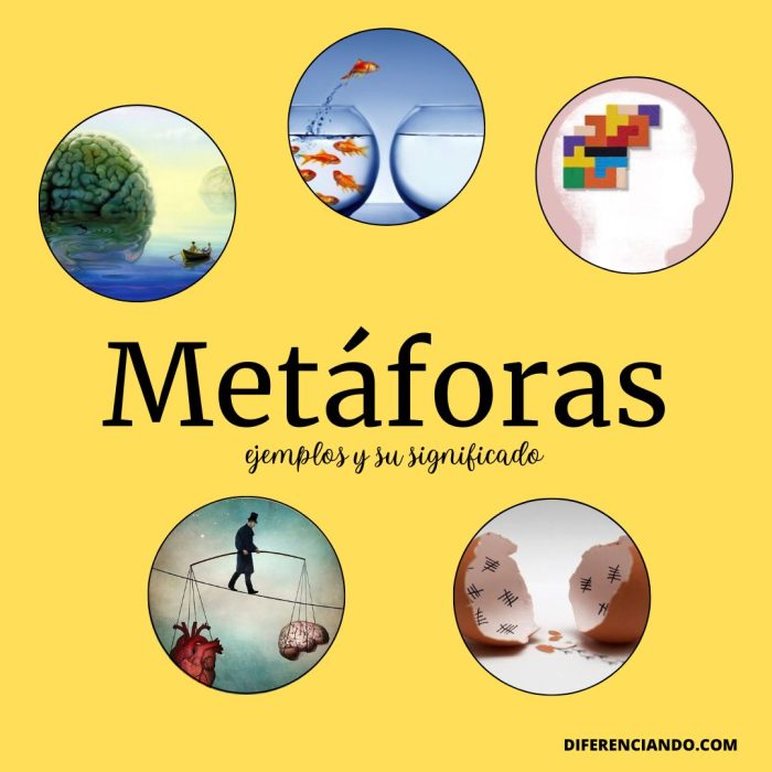 80 Ejemplos De Metáforas Y Su Significado Diferenciando